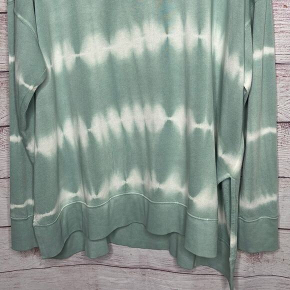 Lucky Brand Sage Green Tie Dye Lounge Comfort Pullover Sweatshirt Size Large - Picture 7 of 8